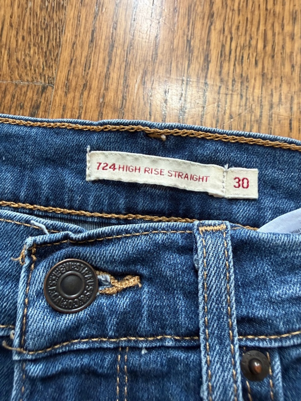 Levi's 724 High Rise Straight Jeans - Blue